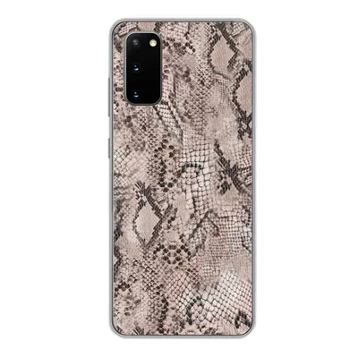 Produktbild von MuchoWow® Handyhülle Schutzhülle Hülle für Samsung Galaxy S20 Tiermuster - Grau - Schwarz Silikon Softcase Handy Hülle - Bild