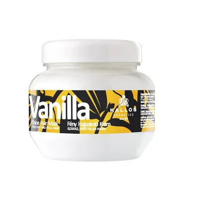 Produktbild von Kallos Vanilla Shine Hair Mask 275ml, 275 ml, Frauen, trockenes Haar, Stumpfes Haar, Nährend, Revitalisierend, Glanz, Panthenol, Topf