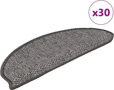 Produktbild von Stufenmatten Selbstklebend Sisal-Optik 30 Stk. 65x21x4cm Grau-Beige