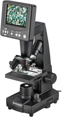 Produktbild von Bresser Optics LCD Micro, Optisches Mikroskop, Schwarz, Aluminium, Kunststoff, 2000x, 50x, -500x