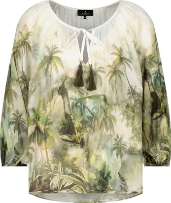Produktbild von monari Bluse 620 olive gemust 46
