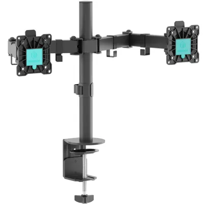 Immagine prodotto di Supporto per monitor a due schermi, adatto a monitor da 13 a 32 pollici, con una capacità di carico fino a 8 kg per braccio