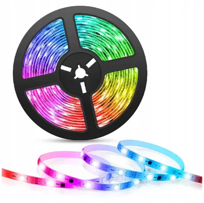 Obrázek produktu pro LED páska RGB, 30 SMD5050, 12V, 5 metrů, IP63, 7,2W/metr, 36W, vícebarevná, Ecolight