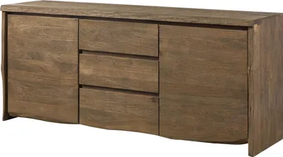 Image de MASSIVMOEBEL24 | PURE MANGO #115 Buffet en bois de manguier - huilé / marron 185x48x80