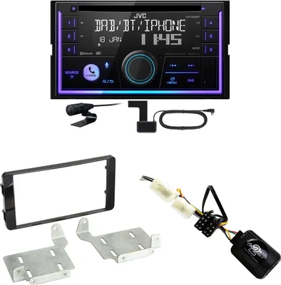 Produktbild von JVC KW-DB95BT Bluetooth Digitalradio USB CD Einbauset für Mitsubishi ASX ab 2015