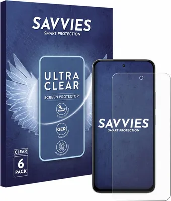 Produktbild von 6x Für Xiaomi Poco M7 Schutzfolie Savvies Displayschutz Display Schutz Folie Klar Transparent