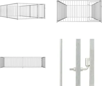 Zdjęcie produktu dla vidaXL Buda zewnętrzna dla psa 200×400×100 cm - buda dla psa - budy dla psów - budy dla psów - budy dla psów
