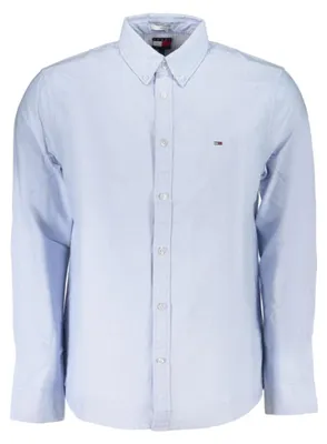 Produktbild von Elegantes Herren Langarmhemd Blau aus Regenerierter Baumwolle