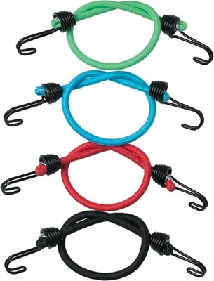 Immagine prodotto di Set di 4 elastici di bloccaggio con ganci Master Lock 3018EURDAT - 25 cm