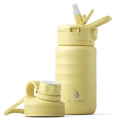Image de Bouteille isotherme en acier inoxydable, 360 ml, jaune