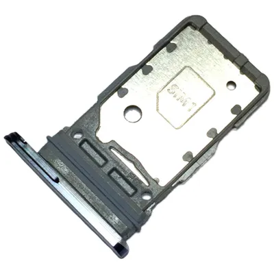 Produktbild von Dual Simkartenhalter für Samsung Galaxy S21 5G (SM-G991B, SM-G991B/DS), Original Ersatzteil, Phantom Grau