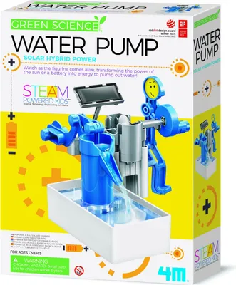 Produktbild von 4M Green Science Water Pump, Technik-Bausatz, Ingenieurswesen, 5 Jahr(e), Blau, Grau, Weiß