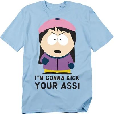 Obrázek produktu pro South Park - "Nakopu ti prdel!" Tričko pánské/dámské uni TV20685 (S) (světle modrá)