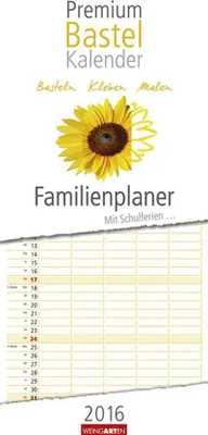 Produktbild von Premium Bastelkalender Familienplaner 2016