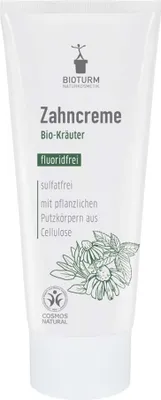 Produktbild von Bioturm Zahncreme, Kräuter ohne Fluorid, 75ml (2 x 75ml)