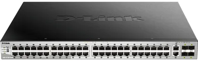 Produktbild von D-Link DGS-3130-54PS/E 54Port PoE Switch, Layer 3 PoE Gigabit Stack (SI