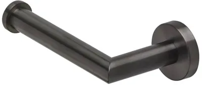 Produktbild von Geesa Nemox Toilettenpapierhalter, Toilettenrollenhalter aus Edelstahl, Farbe Schwarz gebürstet, 151 x 49 x 87 mm