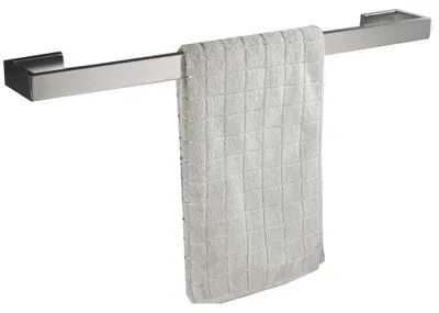 Handtuchstange 60 cm, gebürsteter Edelstahl, Wandmontage