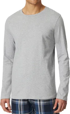 Produktbild von Schiesser Herren Langarmshirt Rundhals Gr. 52 grau-mel.