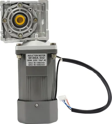 Zdjęcie produktu dla RV40 Motoreduktor ślimakowy - Motoreduktor AC - 220 V - 180 W - 35 Nm - Prędkość wyjściowa 0-27 obr/min - Z regulatorem prędkości - Szary
