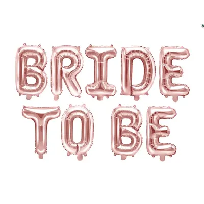 Obrázok produktu pre Fóliový balón nápis Bride to be, ružové zlato Party Deco