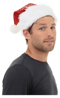 Produktbild von Weihnachtsmannmütze Pailletten - Einheitsgröße