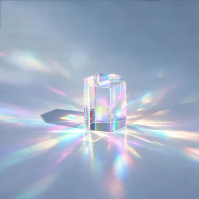 Productafbeelding van PH Fotografie prisma's met geschenkdoos - 3x3x1,4 inch optisch glas zeshoekig prisma regenboog