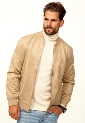 Produktbild von OneRedox Herren Blouson als Weiche Übergangsjacke mit Baseball-Kragen Herren Blousonjacke im Bomberjacken Stil als Layering-Piece