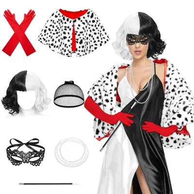 Productafbeelding van Solidchoice - Dames Kostuum met Clown Cape en Accessoires
