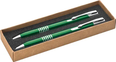 Produktbild von Schreibset / bestehend aus Kugelschreiber + Druckbleistift / Farbe: grün