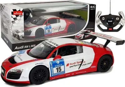Obrázek produktu pro Auto R/C Audi R8 LMS Rastar 1:14 červené a bílé