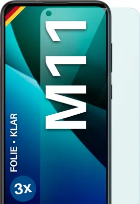 Produktbild von moex® 3x Schutzfolie kompatibel mit Samsung Galaxy M11 - Displayschutzfolie dünn Folie, Klar