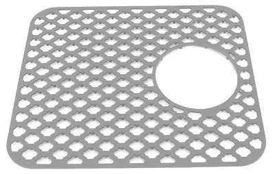 Spülbeckenmatte Silikon Antirutsch 34,5x29,5 cm grau