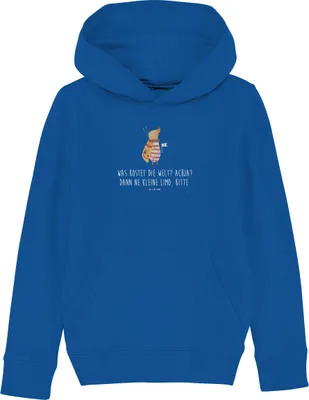 Produktbild von Mr. & Mrs. Panda Kinderpullover Nachtfalter Fähnchen 12-14 Jahre (152/164) - Royal Blue - Geschenk, Lustige Sprüche, Kapuzenpullover, Spruch Lustig, Niedlich, Sweatshirt