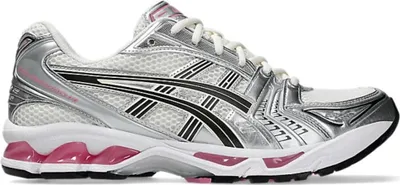 Produktbild von Kaufen Sie den ASICS GEL-KAYANO 14 Cream Sweet Pink bei Kicksshop. Trendiger beige-rosa Uni-Sneaker mit GEL-Dämpfung und Retro-Running-Design.
