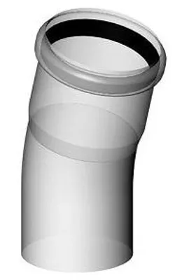 Produktbild von ALMEVA Starr Bogen 15° DN100 (PBSB1X)