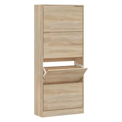 Produktbild von Schuhschrank Sonoma-Eiche 63x24x147 cm Holzwerkstoff