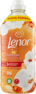 Produktbild von Lenor Weichspüler für 86 Waschgänge Gold und Vanilleblüten, bietet langanhaltende Frische für ein frisches Bett bis zu 1 Woche