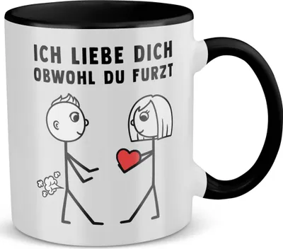 Produktbild von 22Feels Männer Jahrestag Geschenk Hochzeitstag Ehemann Freund Tasse Ich Liebe Dich Obwohl Kaffetasse Erster Hochzeitstag Valentinstag für Ihn Geburtstag Weihnachten Haferl (Weiss-Schwarz)