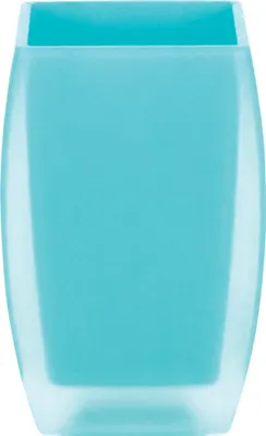 Produktbild von Spirella 7610583160966, Freistehender Zahnbürstenhalter, Polystyrol (PS), Blau, 70 mm, 70 mm, 105 mm