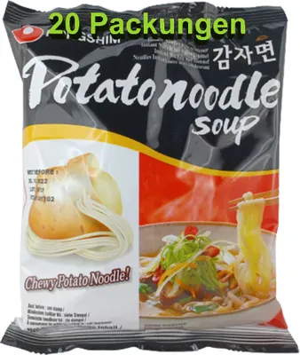 Immagine prodotto di Spaghetti istantanei Nongshim zuppa di patate confezione da 20 (20 x 100 g)