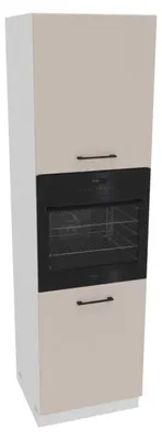 Obrázek produktu pro Kuchynská skrínka – 60 x 213,3 cm – matná béžová – spodní skrínka pod troubu – výškove nastavitelná
