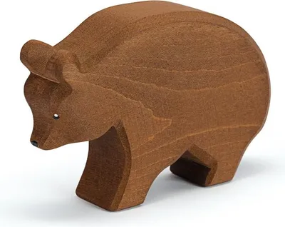 Produktbild von Ostheimer Holzspielzeug Bär, handgefertigt, 8,5 cm hoch, für Kinder ab 3 Jahren