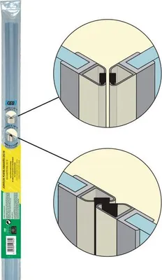 Image de Joints aimantés pour porte de douche - 2M - EP 5-8MM - GEB - 512364