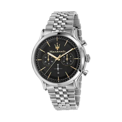 Image de Maserati en acier inoxydable montre-bracelet chronographe EPOCA hommes argent D2UMAR8873618017