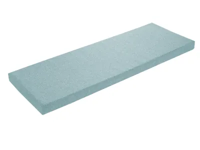 Image de Coussin pour banc 150 x 50 cm, turquoise, dessous antidérapant, coussin d'assise pour rebord de fenêtre, housse lavable, sleepling