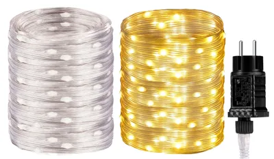LED-Lichterkette 30 m, 300 LEDs, warmweiß, wasserdicht, Kupferdraht