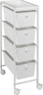 Produktbild von WENKO Etagenwagen Gala weiß 22,5 x 38,5  x 76,5 cm