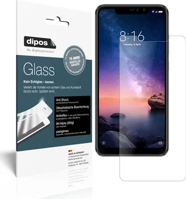 Produktbild von 2x Schutzfolie für Xiaomi Redmi Note 6 Pro matt - Anti-Shock 9H Folie Glass