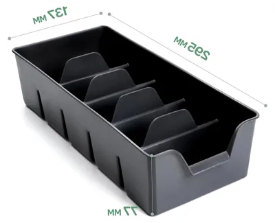 Produktbild von Gewürzorganizer für den Schrank, 2er-Set, stapelbare Gewürzaufbewahrung, Kunststoffbehälter, Gewürzorganizer Küche, grau